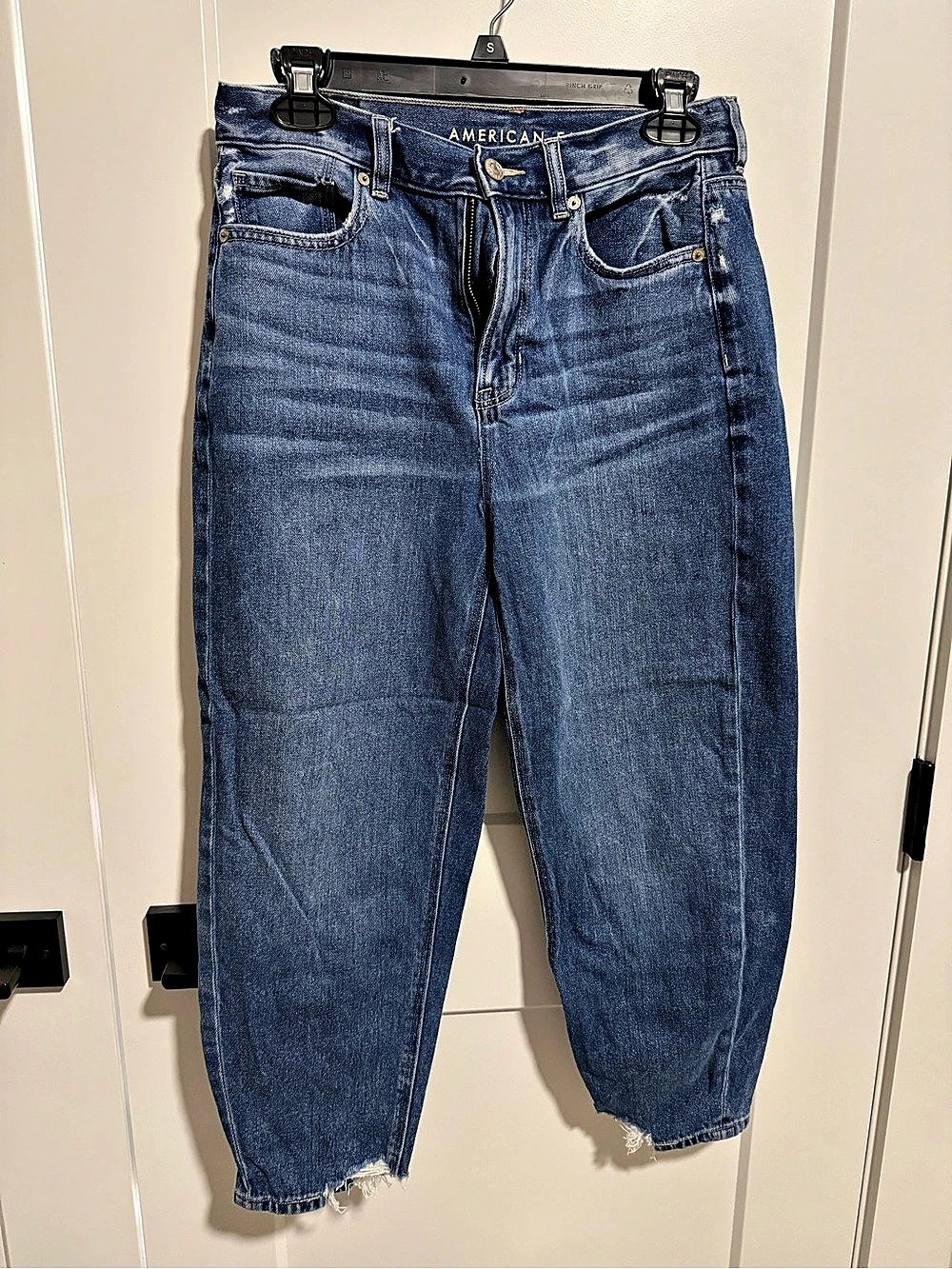 American Eagle AE Balloon Jean Cropped Jeans Blue Size 4